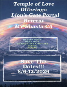 Lion’s Gate My Shasta Retreat