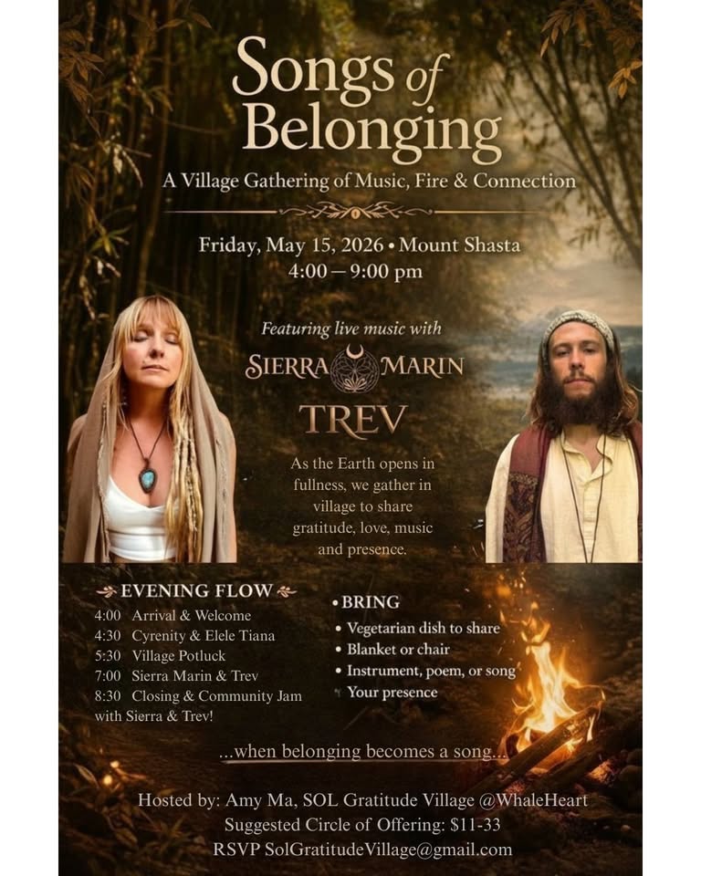 Mount Shasta Music Sierra Marin & Trev — SOL Village Gathering