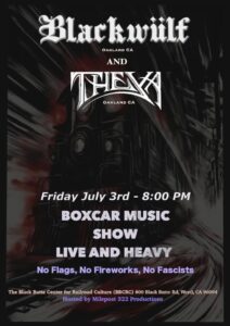 Dark stoner metal in the Black Butte Boxcar