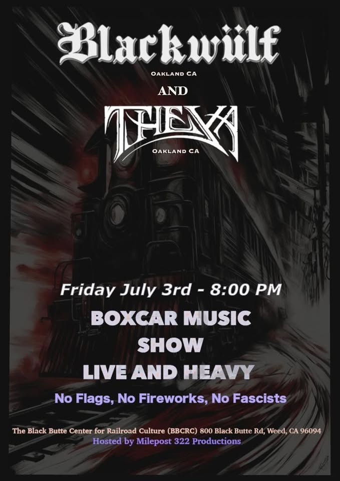 Dark stoner metal in the Black Butte Boxcar