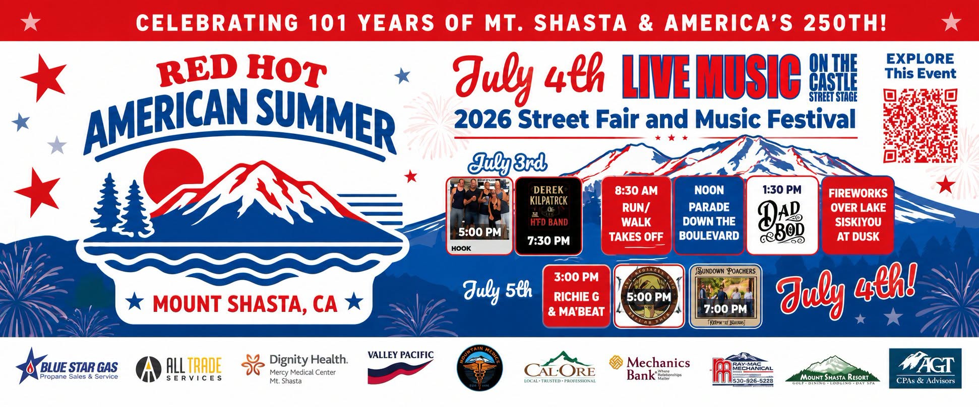 4th of July Street Fair. Red Hot American Summer!