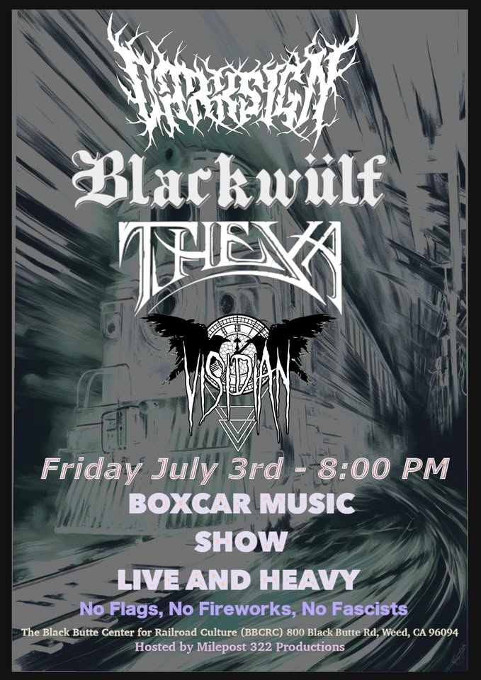 Dark “Stoner” Metal in the Black Butte Boxcar
